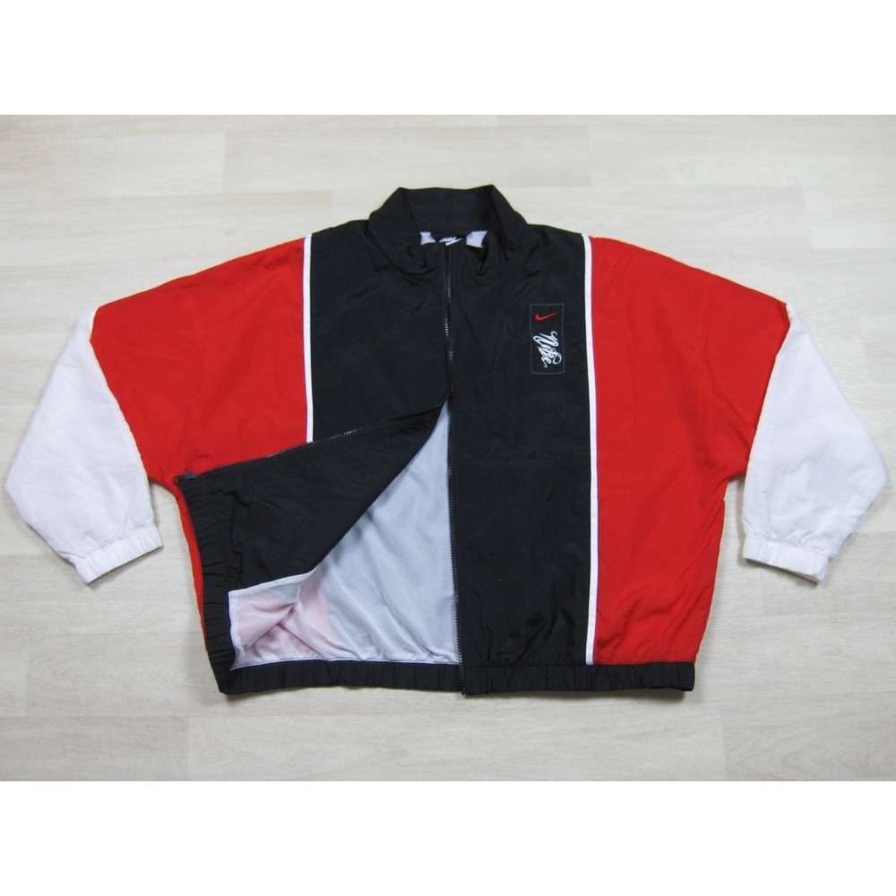 NIKE Sportswear Woven Vintage Track Jacket Women's (L) Colorblock Athletic